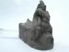 Product image 3 of the product “Makara, 50cm height . Cast stone with antique finish, handmade rework. ”